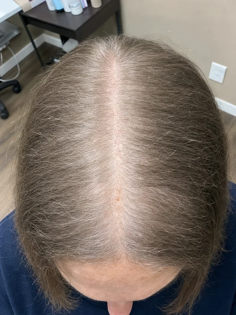Before PRP hair treatment