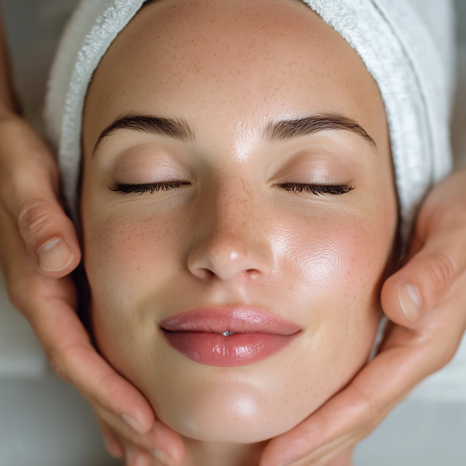 A calm facial treatment at a medical spa